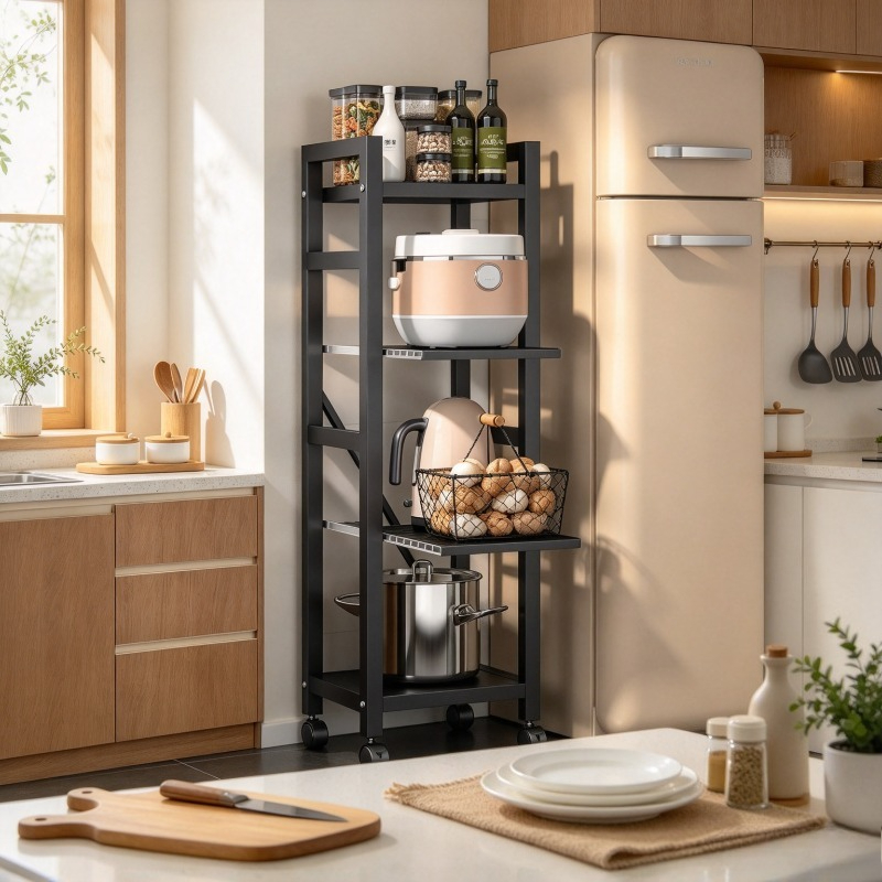 Kitchen Baking Cart - Выдвижная кухонная полка, напольная подставка для