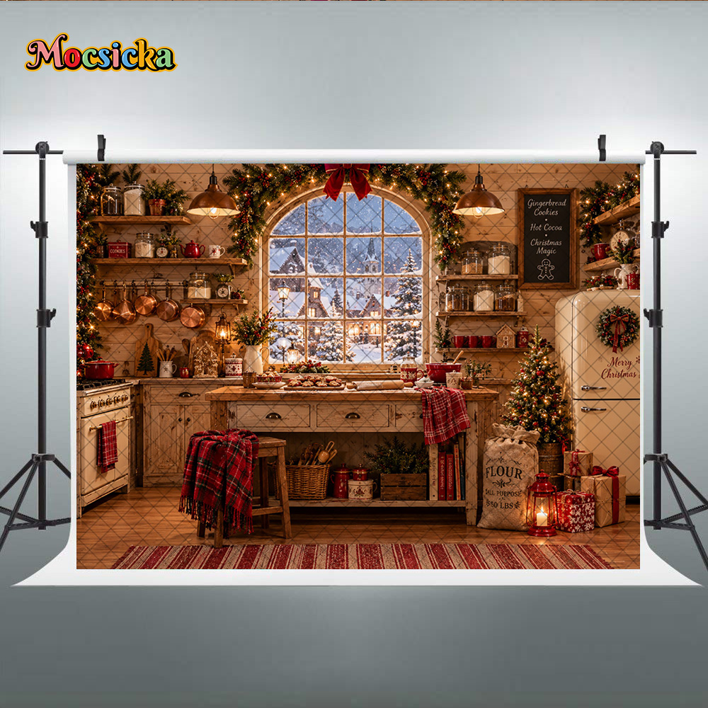 Рустикальный рождественский ку – обзор и цена Kitchen Baking Background